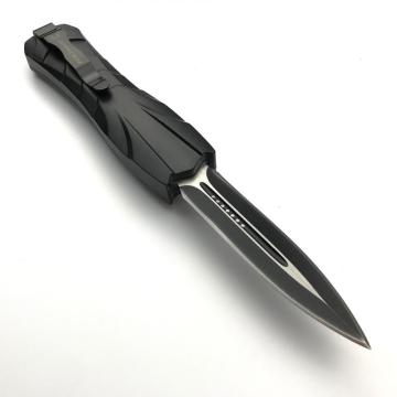 Coltello tascabile pieghevole in alluminio con pulsante a pressione