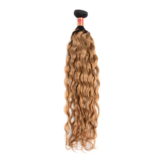 Huashuo high discounts Fashion Drop Shipping Regular Natural Wave Color 1B 27 Machine Double Weft One Donor Hair
