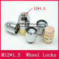 4NUT+2KEY M12x1.5 32mm Length Wheel Locks Nut Anti theft For Aveo Captiva Cavalier Cobalt Cruze Epica Evanda Lacetti Rezzo Alero