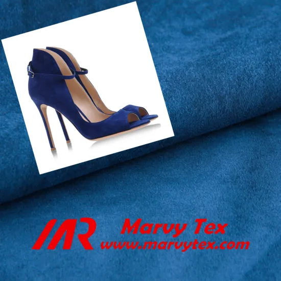 shoes organizer fabric 100% polyester printed suede fabric