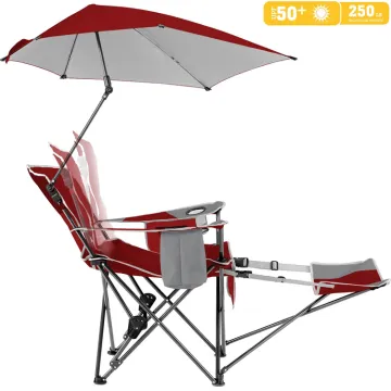 Heavy Duty Cheap Folding Camping Chair with Canopy and Footrest