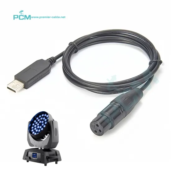 USB to DMX512 Interface with Extension Cable: Connecting PCs, LED Stage Lights, and Audio Equipment