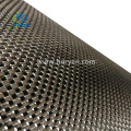 Sliver colored glitter carbon fiber hybrid fabric