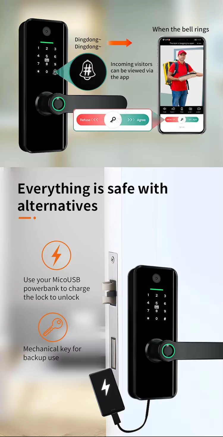 2 tuya wifi door lock