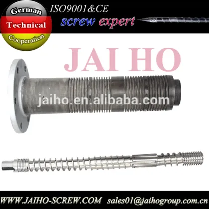 HDPE Blow Molding Machine Screw Barrel / Single blow molding screw and barrel / High Speed Single Screw barrel