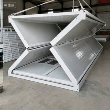 Compact Expandable Folding House for Remote Site Accommodation