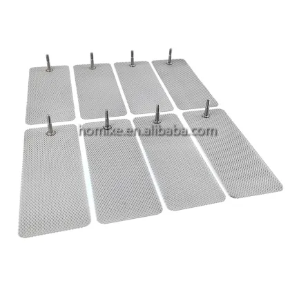 Platinum-Coated Titanium Electrode Mesh with Ti Binding Post for Electrolysis Coating