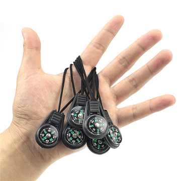 Multi-Color Mini Survival Compass for Outdoor Camping and Emergency Kits