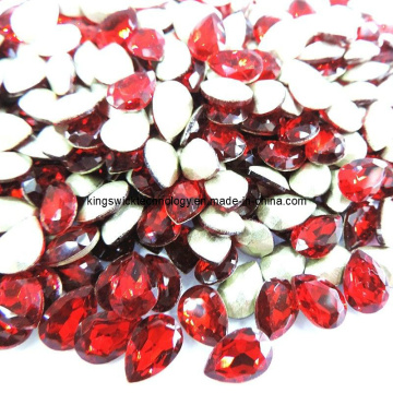 Crystal13X18mm Teardrop Crystal Glass Stones Foiled
