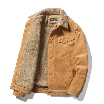 Custom Logo Zip Up Fleece Coat Men's Winter Jacket