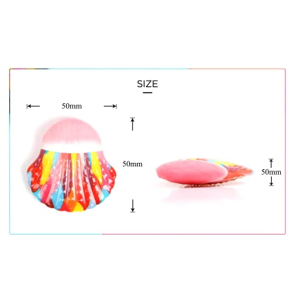 Vegan Cosmetic Shell Makeup Brush - Private Label Contouring Blush Brush
