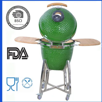 SEB KAMADO Best 21inch Charcoal Barbecue / Barbeque Grill Smoker Outdoor Ceramic BBQ Grills, Patton Primo Kamado Parrilla