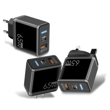 GaN 65W Quick Travel Wall Charger with PD 33W for Type-C Devices