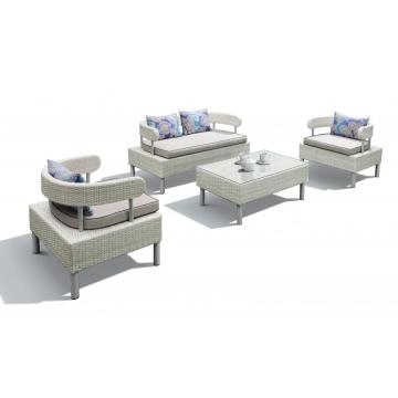 PE Wicker patio furniture pool panlabas na sofa