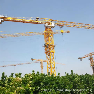 12 Ton New Tower Crane T-7018: Fully Automated Construction Equipment with Automatic Erection and Flat Head Design