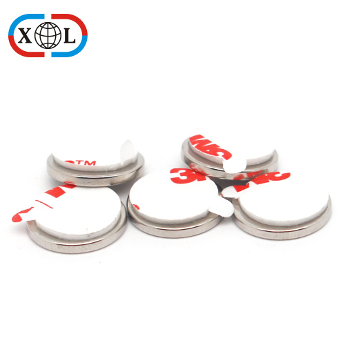 Strong disc neodymium magnet with 3M sticker