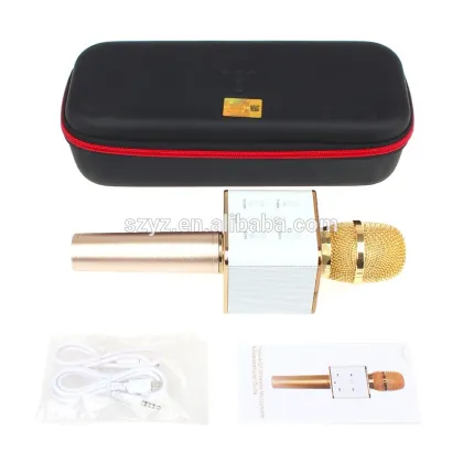 New Promotional Gift Q7 Wireless Bluetooth Magic Sing Microphone Portable Speaker Magic Sing Karaoke