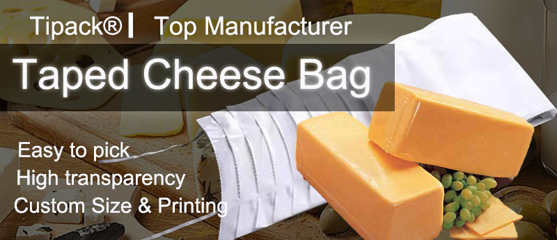 Taped Shrink Bags for cheese