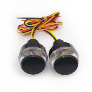 LED Indicator Lamp for 22mm Handle Bar: CNC Handle Grips with Turn Signal Lights