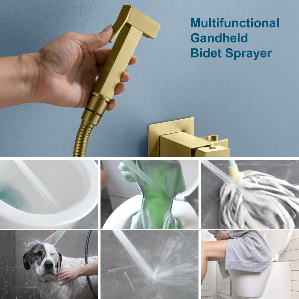 Wall mounted bidet faucet sprayer 16028bg 7