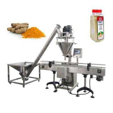 High Accuracy Semi-Automatic Dry Spice Powder Filling Machine for Bags, Sachets, Bottles, and Jars