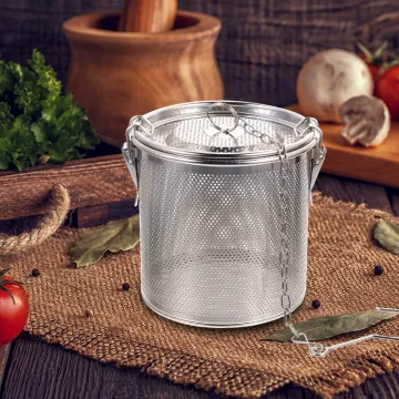 Stainless Steel Kitchen Tools: Spice Seasoning Strainer, Colander, Tea Filter, Meat Filter