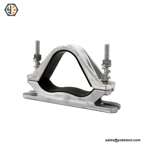 Abrazaderas para cables de aluminio y PVC con doble perno Trefoil de 15 mm a 155 mm