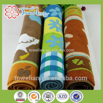 high quality colorful thick cotton jacquard bath mat