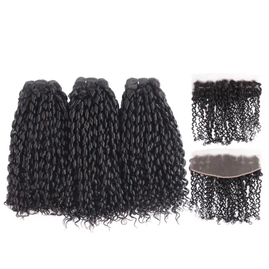 Mink Fumi Hair Telephong Curly Ear To Ear Lace Frontal With Bundles New Hair Styles Fumi Hair