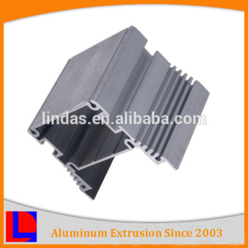 customized mill finish aluminum extrusion enclsure with heatsink fins