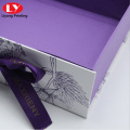 skincare luxury customized paper box with ribbon