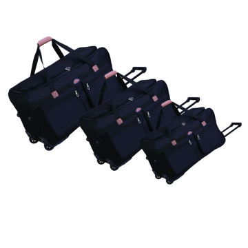 Extra large trendy sport camping trolley hiking travel bag, rolling wheel equipment gear yoga holdall duffle travelling bag set