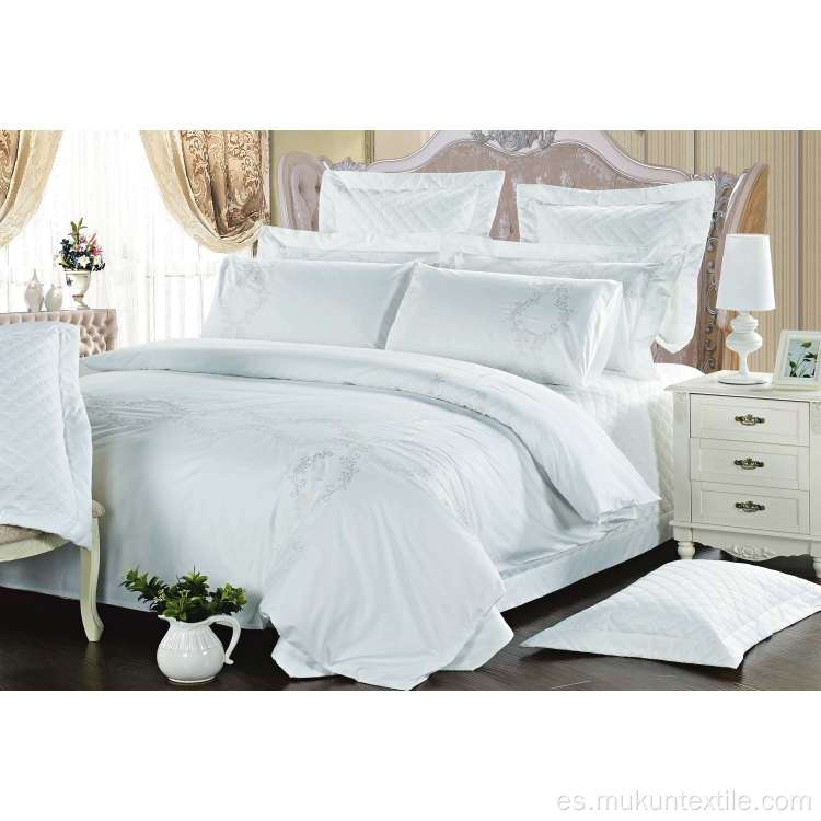 Stock 100% algodón al por mayor hojas de cama de ropa de cama Set