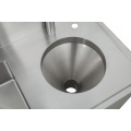 Stainless steel sluice sink with cistern