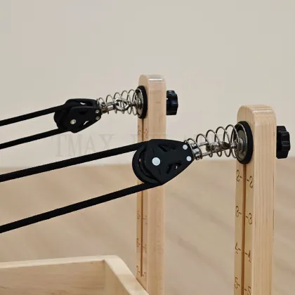 Pilates Reformer Commercial Maple Studio Wood Pink Pilates Reformer Bed