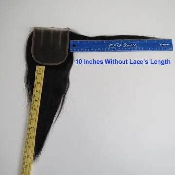 Raw Virgin Unprocessed Brazilian  4X4  Super Fine Straight Hair Swiss Lace Closure With Baby Hair