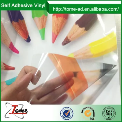 140g transparent self adhesive vinyl film, self adhesive viny for vehicles,self adhesive vinyl for bus