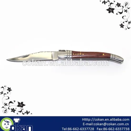 High Quality Stainless Steel Pocket Knife/Foldable Knife/Utility Knife,Rosewood Handle CK-KS030