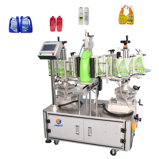 Semi-Automatic Two-Sided Bottle Labeling Machine for Small Square and Flat Bottles