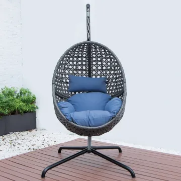 Wicker Egg Shape Hanging Chair for Outdoor Garden Patio