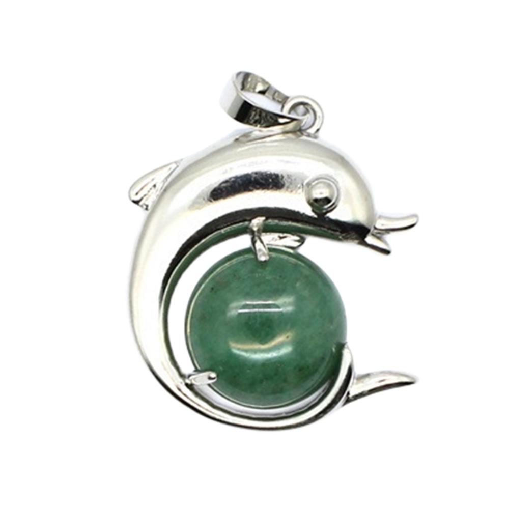 Nouvelle arrivée Natural Stone Dolphin Pendant Gemone Gérothe guérison Dolphins Charm Pendent pour la fabrication de bijoux de bricolage