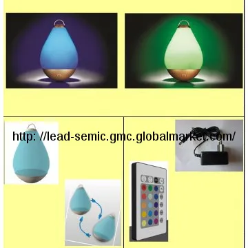 LED Rechargeable RGB Remote Control Color Changing  Desk Lamp