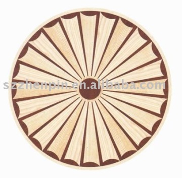 rosette medallion parquet marquetry