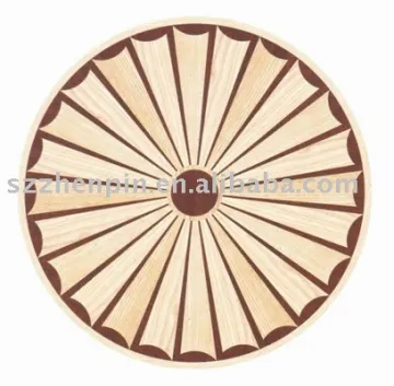 rosette medallion parquet marquetry