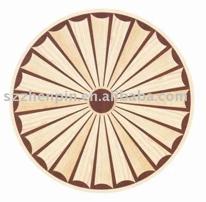 rosette medallion parquet marquetry