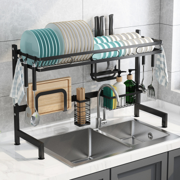 Single Tier Dish Drying Rack Over The Sink