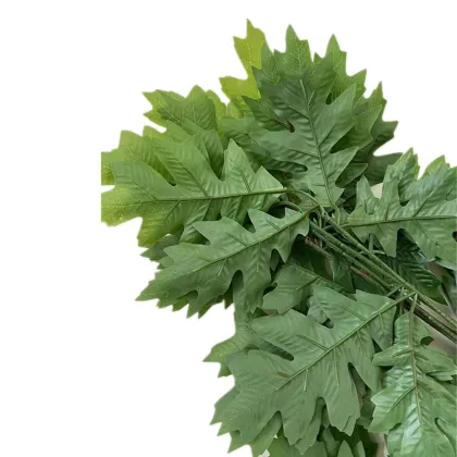 Artificial Oak Tree Leaf Stems - Faux Oak Tree Branches for Greenery Wall Decor