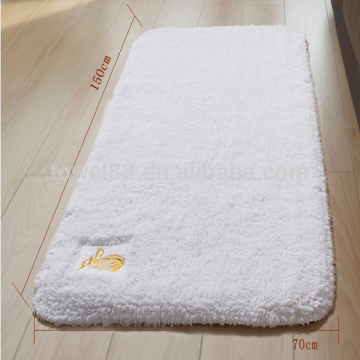 Good quality luxury 100% cotton embroidered soft and absorbant hotel bath rug