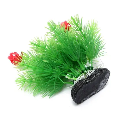 New 12x9x6.5cm Aquarium Artificial Aquatic Grass Plants Fish Tank Ornament Plant Decoration