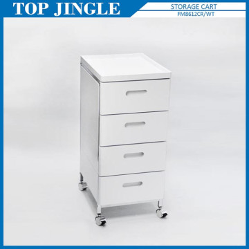 4-tier Wide Drawer Metal Case Trolley With Tray